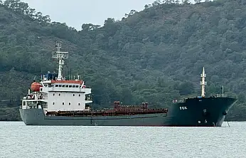 Barbados bayraklı yük gemisi 'Fox' Fethiye Körfezi'ne demirledi