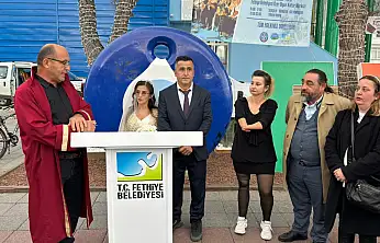 Fethiye'de mutlu bir 'Evet': Teslime Alakısa ve Taner Genç dünyaevine girdi