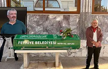 Fethiye'de öğretmen Yaşar Manav son yolculuğuna uğurlandı