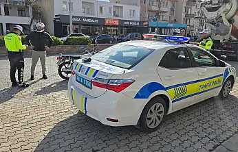 Karaçulha'da araç ve motosikletlere trafik denetimi