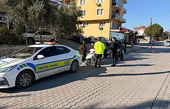 Karaçulha Mahallesi Çalıca Kavşağı'nda motosiklet denetimi