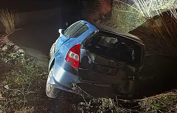 Katrancı Kavşağı'nda Kaygan Yol Kazaya Neden Oldu