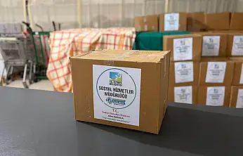 Ramazan kolileri Fethiye'de hanelere ulaştırılmaya başlandı