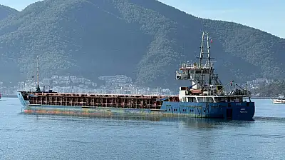 88 Metre Uzunluğundaki AJOS Kargo Gemisi, Fethiye'de