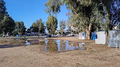 Fethiye Çalış'ta düzensiz karavan parkına zabıta müdahalesi sürüyor