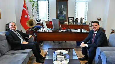 Fethiye Kaymakamı Akkaya'dan Belediye Başkanı Karaca'ya ziyaret