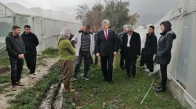 İYİ Partili Ergün Üreticileri Dinledi