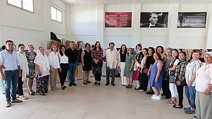 Üzümlü'de el sanatları sergisi açıldı