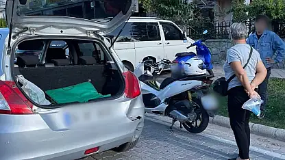 Sahil Bandı'nda maddi hasarlı kaza