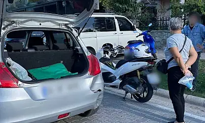 Sahil Bandı'nda maddi hasarlı kaza