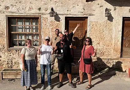 Turistler Kayaköy' de Keyifli Vakit Geçirdi