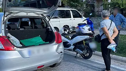 Sahil Bandı'nda maddi hasarlı kaza