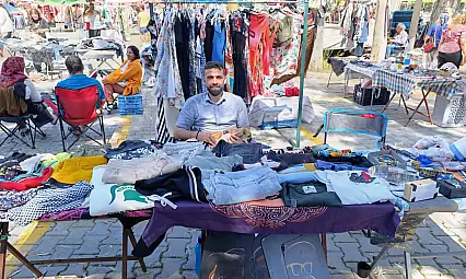 İkinci El Pazarı'nda Sıcaklar ve Pazarlık Gölgesinde Satış Mücadelesi