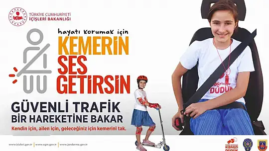 ''Bi hareketine bakar hayat '' sloganı ile maske ve broşür dağıtıp emniyet kemerinin önemini anlattılar
