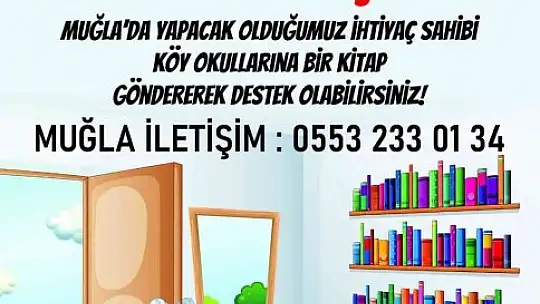 'Bir Kitap Bir Çocuk' ile Gümüşlük Ortaokulu'na 'Bin 500' Kitap