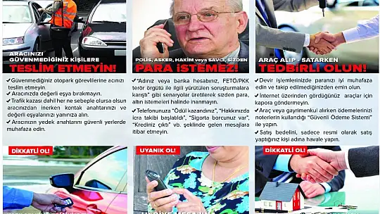 İletişim yoluyla dolandırıcılığa dikkat!