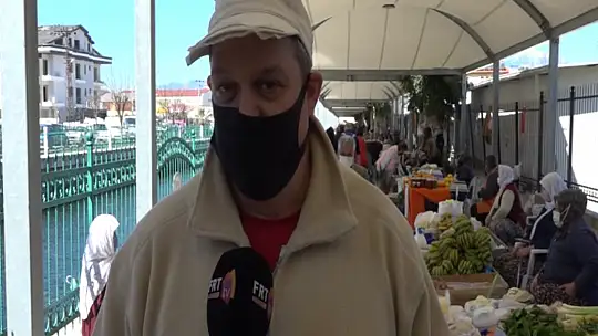 Pazar esnafı 'Pandemiden dolayı satışlarımız azaldı' 