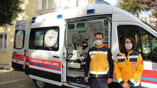 112 istasyonlarına yeni ambulans