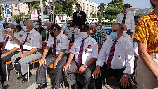 19 Eylül Gaziler Günü, Marmaris'te de düzenlenen törenle kutlandı