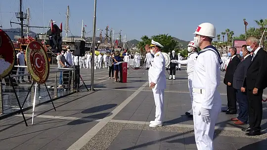 19 Eylül Gaziler Günü, Marmaris'te de düzenlenen törenle kutlandı