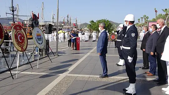 19 Eylül Gaziler Günü, Marmaris'te de düzenlenen törenle kutlandı