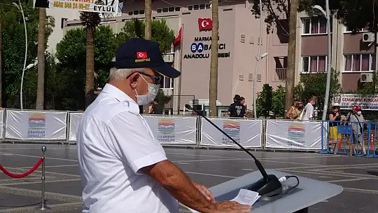 19 Eylül Gaziler Günü, Marmaris'te de düzenlenen törenle kutlandı