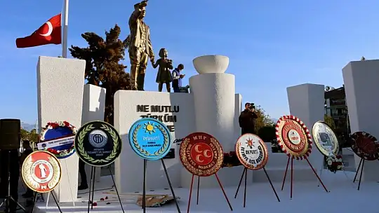 Fethiye'de Atatürk saygı ile anıldı