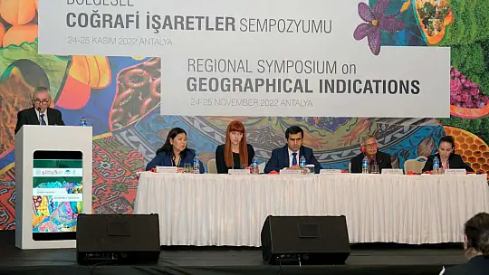 ULUSLARARASI COĞRAFİ İŞARETLER SEMPOZYUMU'NDA BÖLGEMİZİN ÜRÜNLERİ ANLATILDI