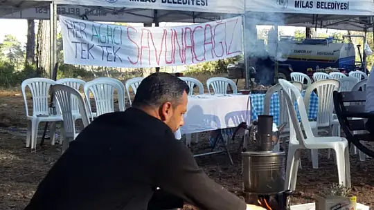 CHP'li Erbay, Kurban Bayramı'nı Akbelen direniş nöbetinde vatandaşlarla karşıladı