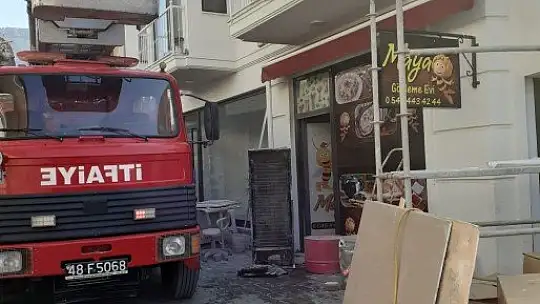 İş yerinde çıkan yangın korkuttu