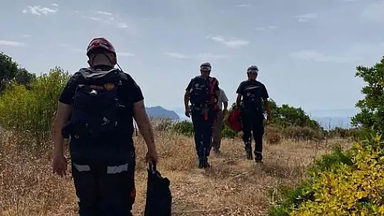 3 gün 10 metrelik çukurda mahsur kalan keçi kurtarıldı