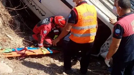 Fethiye'de otomobil takla attı: 1 yaralı