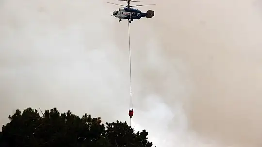 39 helikopter 6 uçakla müdahale devam ediyor