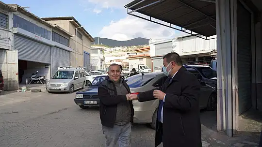 Başkan Tokat sanayi esnafını ziyaret etti