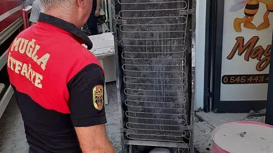 İş yerinde çıkan yangın korkuttu