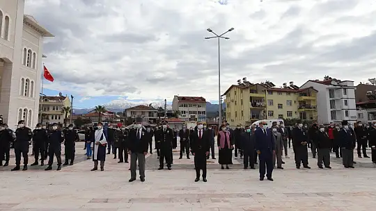 106 yıllık gurur Seydikemer'de de coşkuyla kutlandı