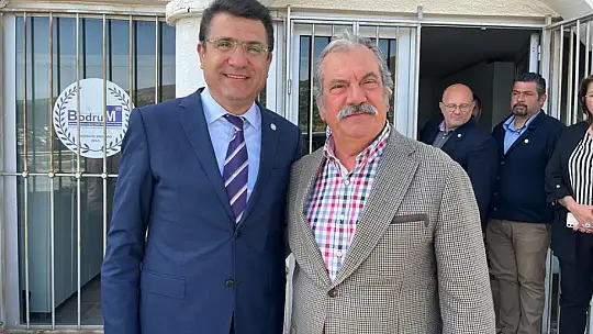 İYİ Parti milletvekili adayı Mehmet tosun, Bodrum'da oda başkanlarını ziyaret etti
