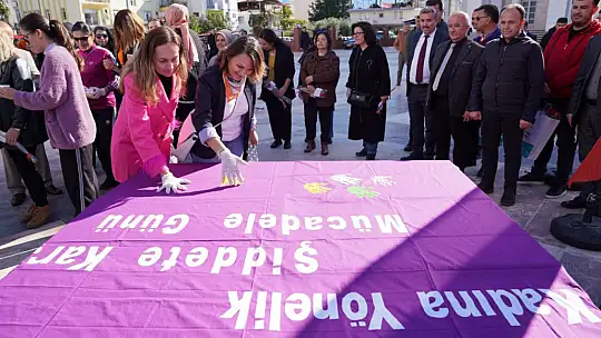 Seydikemer'de Kadına Yönelik Şiddete Karşı Yürüdüler