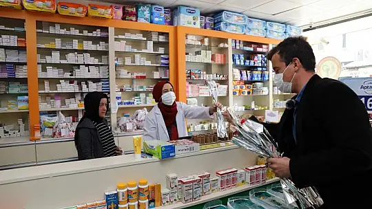 AK Parti Gençlik Kolları kadınların gününü karanfil dağıtarak kutladı