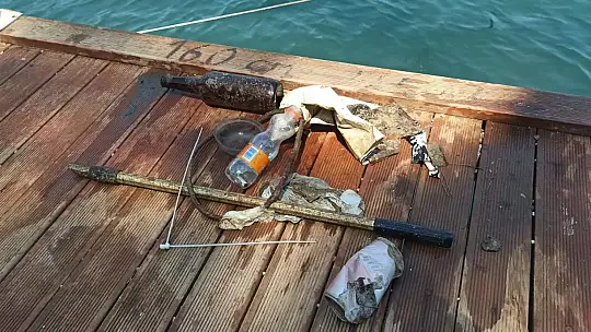 Mavi Bayraklı plaj'da deniz kontrolü yapıldı