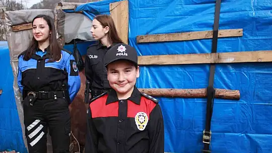9 yaşındaki Yağmur'un polis olma hayalini gerçekleştirdiler