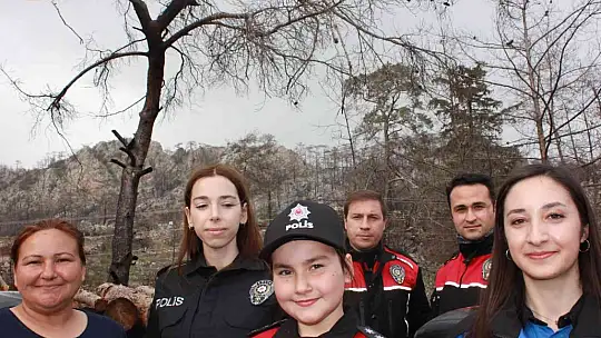 9 yaşındaki Yağmur'un polis olma hayalini gerçekleştirdiler