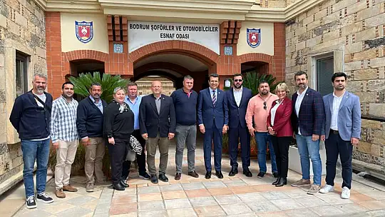 İYİ Parti milletvekili adayı Mehmet tosun, Bodrum'da oda başkanlarını ziyaret etti