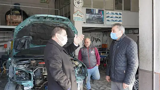 Başkan Tokat sanayi esnafını ziyaret etti