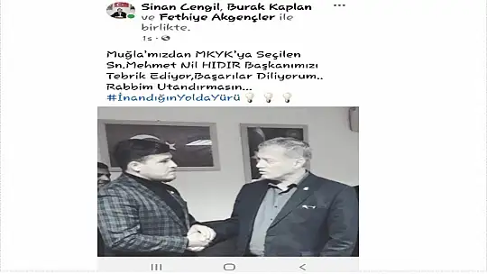 Cengil, MKYK listesine seçilen Hıdır'ı kutladı