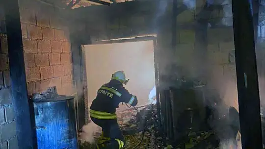 AHIRDA ÇIKAN YANINDA 3 BÜYÜKBAŞ HAYVAN TELEF OLDU