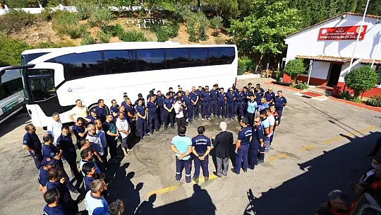 Alev savaşçıları alkışlarla uğurlandı