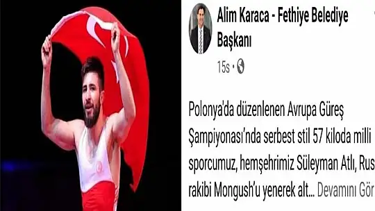 Tüm Türkiye ve Fethiye'yi sevince boğdu