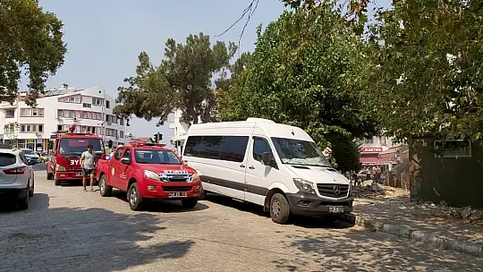 Aşırı sıcak nedeniyle Datça'da trafo patladı