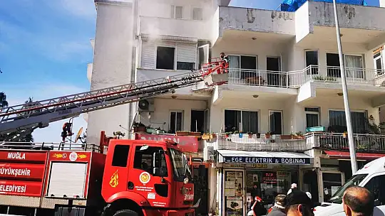 Aspiratörden çıkan yangın korkuttu